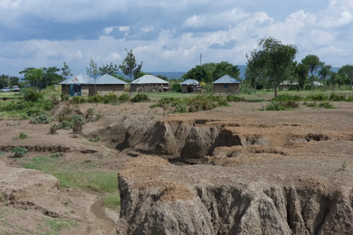 Soil erosion landscape